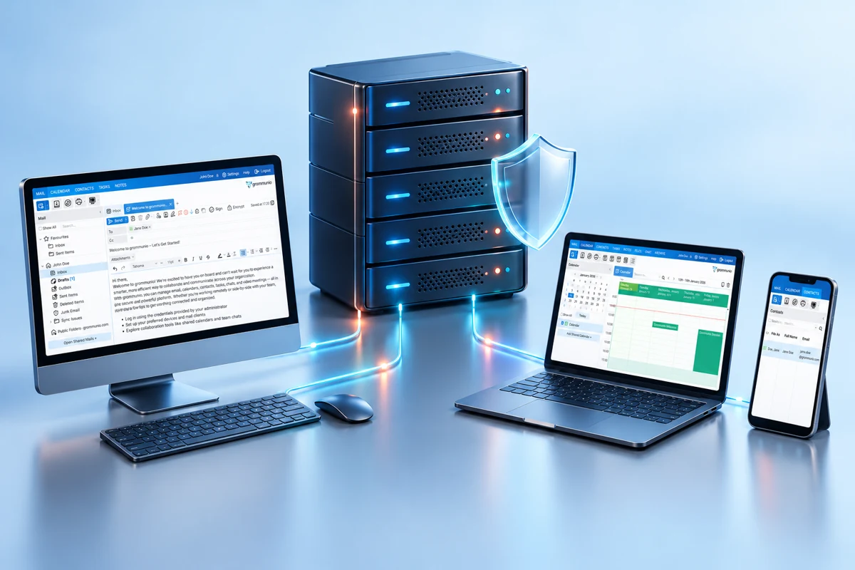 Eigener Server mit E-Mail, Kalender und Kontakten auf verschiedenen Geräten